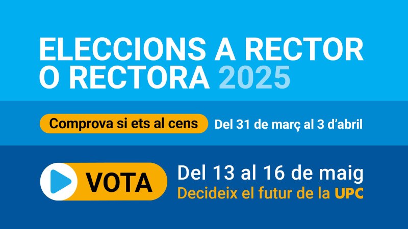 Eleccions a rector de la UPC 2025